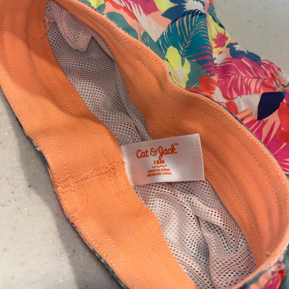 Cat & Jack tropical Kids Swim Trunks - Picture 2 of 3